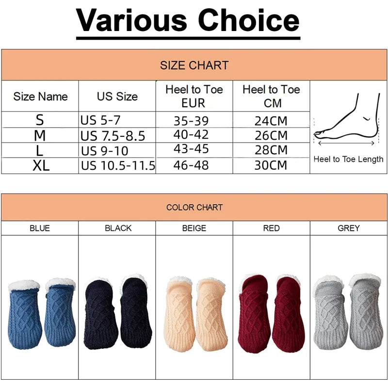 Cuddle Cloud™ Non Slip Knitted Slipper Socks