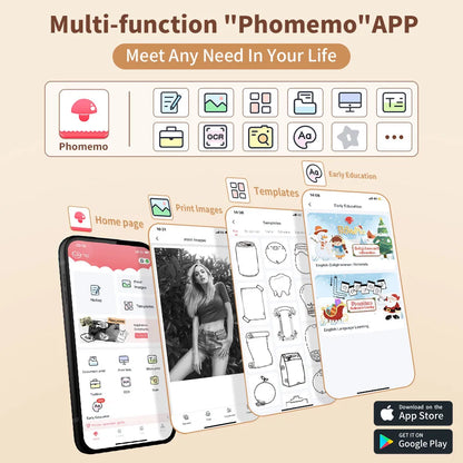 Bluetooth Phomemo Mini Thermal Portable Printer